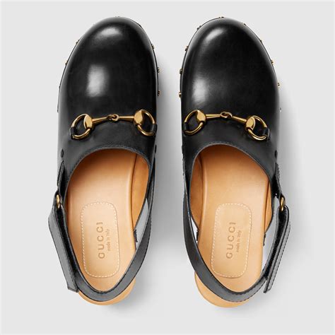 zoccoli donna di gucci|Zoccoli Gucci in Pelliccia Nero taglia 38.5 IT .